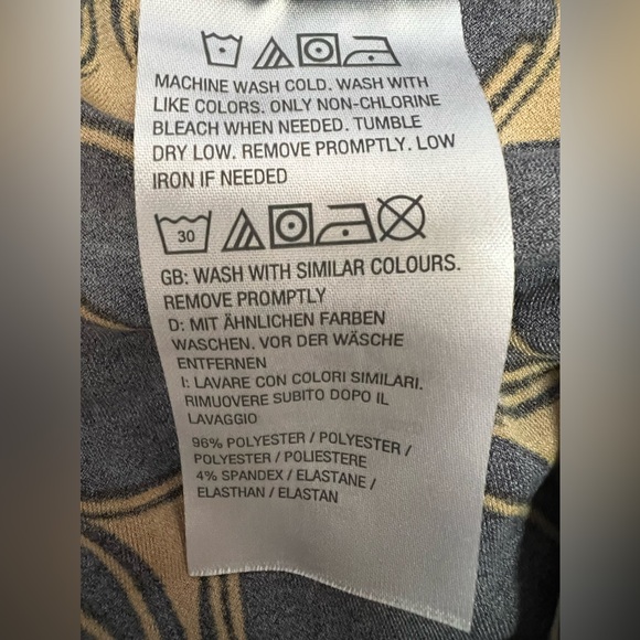 Susan Graver - Wide leg, stretchy, oversized, fun & chic! Black/rust color. XS-M - Picture 4 of 4